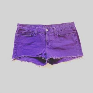 J Brand Purple Jean Shorts
